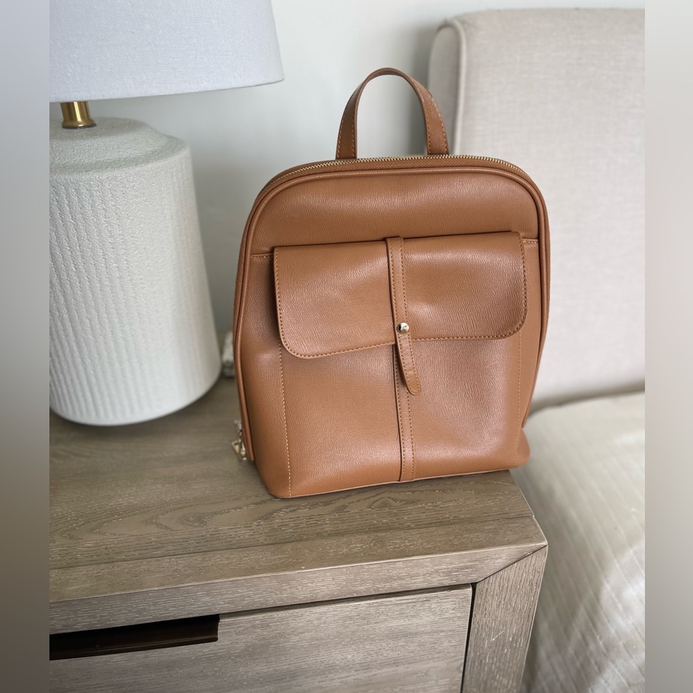 Brown backpack